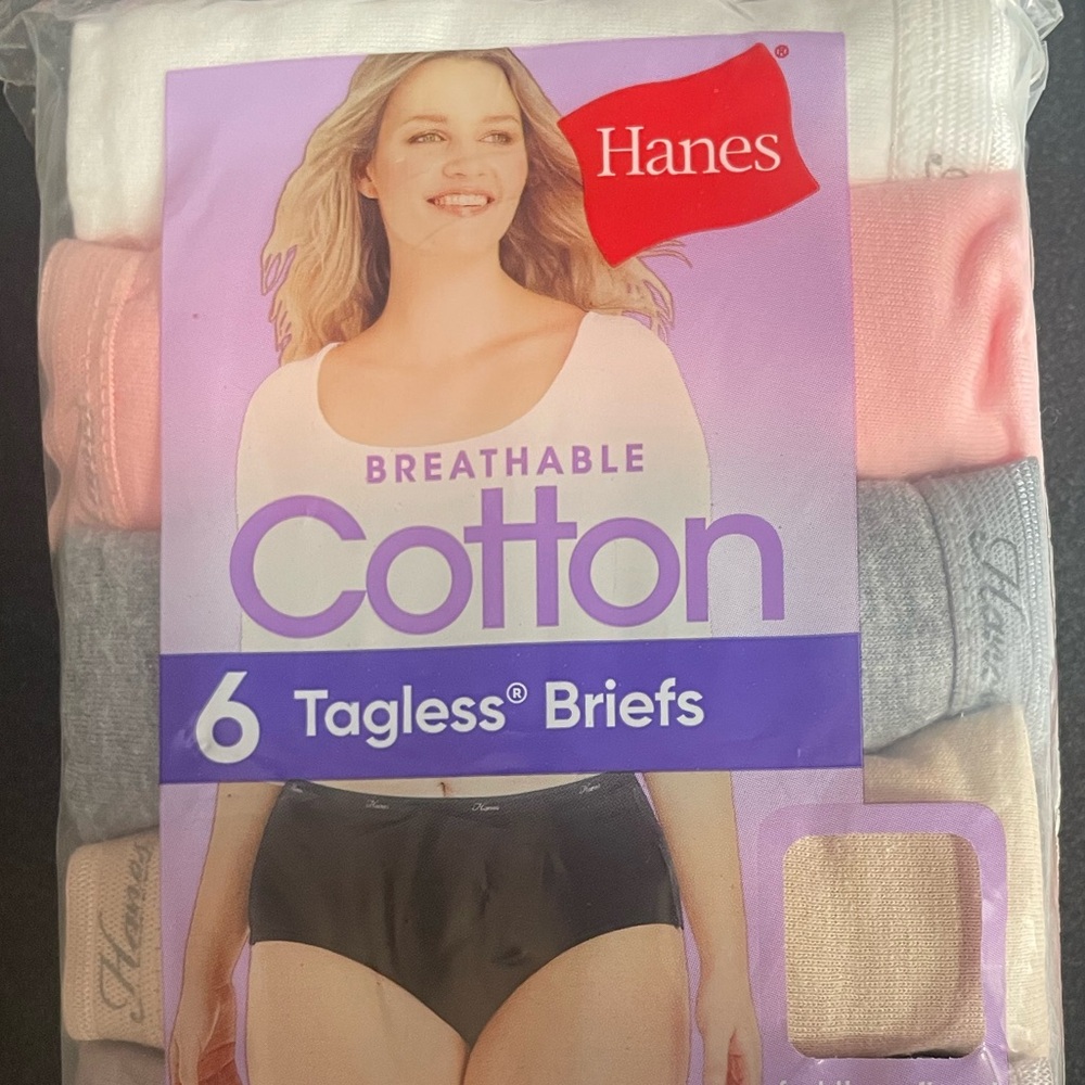 Hanes Women’s Tagless Cotton Briefs - Assorted Colors. BOTH PACKAGES FOR $28 !!